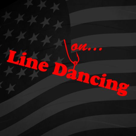 Hooked on Line Dancing Iron on Decal